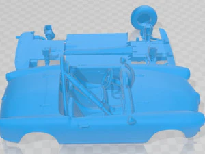 Alfa Romeo Giulietta Spider Racer 1957 afdrukbare auto 3D printmodel