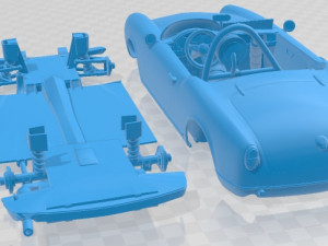 Alfa Romeo Giulietta Spider Racer 1957 Printable Car 3D 打印模型