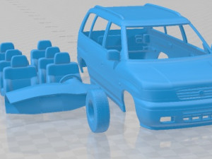 Mazda MPV LV 1997 Printable Car 3Dプリントモデル