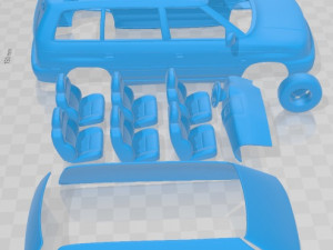 Mazda MPV LV 1997 Printable Car 3Dプリントモデル