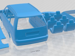 Mazda MPV LV 1997 Printable Car 3Dプリントモデル