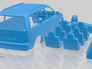 Mazda MPV LV 1997 Printable Car 3Dプリントモデル