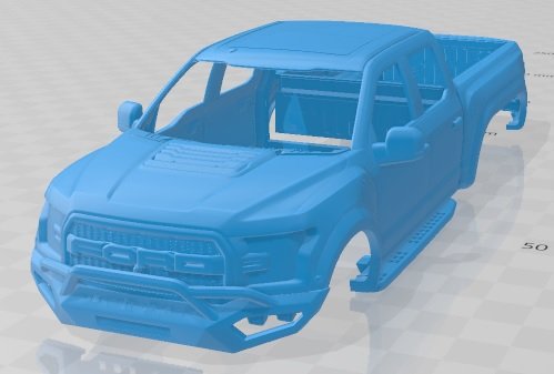 Hennessey VelociRaptor 66 Printable Body Car Modelo de impresión 3D .c4d .max .obj .3ds .fbx .stl .blend 