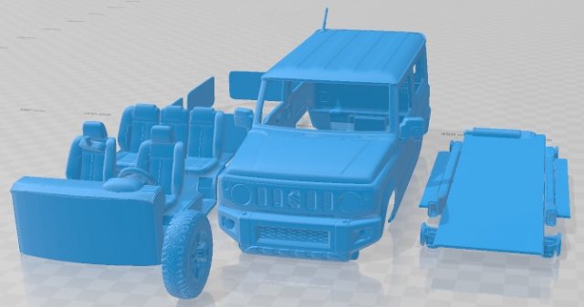 Suzuki Jimny XC Long Wheelbase 2022 Printable Car Modèles 3D en vedette .c4d .max .obj .3ds .fbx .stl .blend 