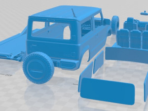 Suzuki Jimny XC Long Wheelbase 2022 Printable Car Modèles 3D en vedette