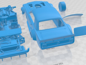 Mustang Hoonicorn Printable Car 3D Print Model