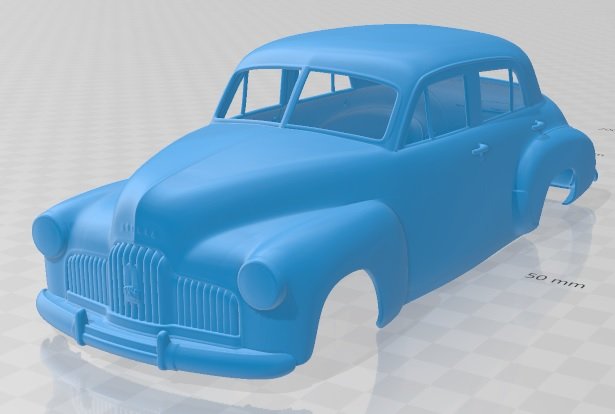 Holden 48-215 Sedan 1948 Printable Body Car 3D 打印模型 .c4d .max .obj .3ds .fbx .stl .blend