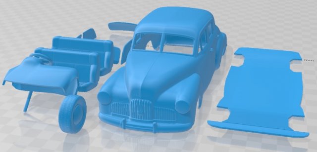 Holden 48 215 1948 Printable Car 3D प्रिंट मॉडल .c4d .max .obj .3ds .fbx .stl .blend 