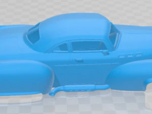 Wheeled Hotrod 6 Wheels Printable Body Car 3D Print Model