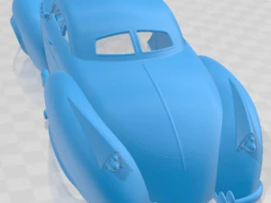 Wheeled Hotrod 6 Wheels Printable Body Car 3D Print Model
