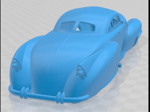 Wheeled Hotrod 6 Wheels Printable Body Car Modelo de impresión 3D