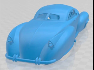 Wheeled Hotrod 6 Wheels Printable Body Car 3D Print Model