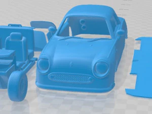 Nissan Figaro 1991 Printable Car 3D Print Model