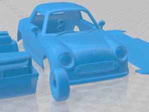 Nissan Figaro 1991 Printable Car 3D-printmodel