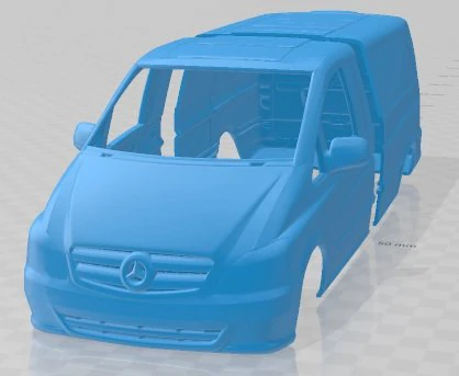 Mercedes Benz Vito W639 2011 Printable Body Van 3D Print Model .c4d .max .obj .3ds .fbx .stl .blend 