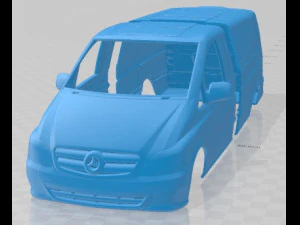 Mercedes Benz Vito W639 2011 Body Van Cetak Model Cetak 3D