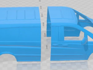 Mercedes Benz Vito W639 2011 Printable Body Van 3D Print Model