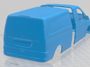 Mercedes Benz Vito W639 2011 Printable Body Van 3D 打印模型
