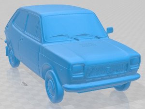 Fiat 127 Printable Car 3D 프린트 모델