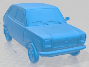 Fiat 127 Printable Car 3D Print Model