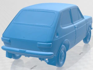 Fiat 127 Printable Car 3D Print Model