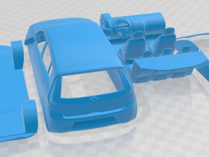 Chevrolet Sail 2012 Printable Car Model Cetak 3D