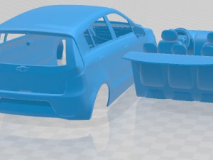Chevrolet Sail 2012 Printable Car Model Cetak 3D