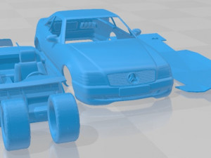 Mercedes SL500 AMG R129 1989 Printable Car 3D-printmodel