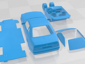Mercedes SL500 AMG R129 1989 Printable Car 3D-printmodel