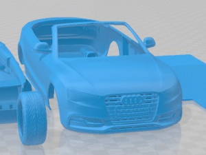 Audi S5 Convertible 2012 Printable Car Modèles 3D en vedette