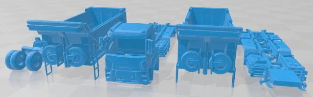 3233 SD 2016 Printable Truck 3D Print Model .c4d .max .obj .3ds .fbx .stl .blend