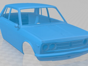 Datsun 1600 Deluxe 1968 Printable Body Car Modelo de Impressão 3D