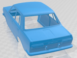 Datsun 1600 Deluxe 1968 Printable Body Car Modelo de Impressão 3D