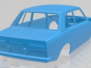 Datsun 1600 Deluxe 1968 Printable Body Car Modelo de Impressão 3D