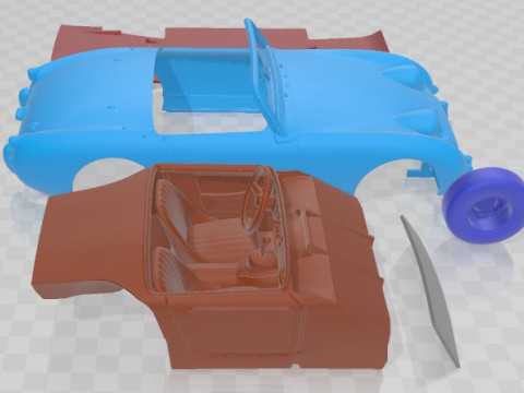Austin Healey Sprite Printable Car Modèles 3D en vedette