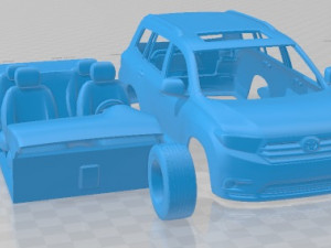 Toyota Highlander 2011 Printable Car 3Dプリントモデル