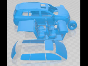 Toyota Highlander 2011 Printable Car 3D Print Model