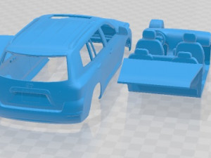 Toyota Highlander 2011 Printable Car 3Dプリントモデル