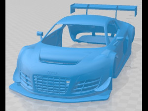 Audi R8 LMS Ultra Printable Body Car 3D Print Model