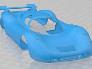 Porsche 908 LH 1968 Printable Body Car 3D Print Model
