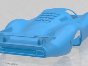 Porsche 908 LH 1968 Printable Body Car 3D Print Model