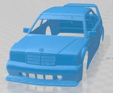 Merecedes Benz 190 EVO II Printable Body Car 3D Print Model .c4d .max .obj .3ds .fbx .stl .blend 