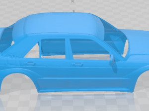 Merecedes Benz 190 EVO II Printable Body Car Modelo de impresión 3D