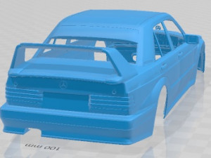 Merecedes Benz 190 EVO II Printable Body Car Modelo de impresión 3D