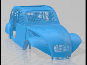 Citroen 2CV Cross Printable Body Car 3D Print Model
