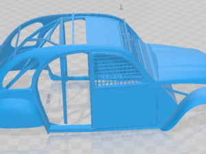 Citroen 2CV Cross Printable Body Car 3D 프린트 모델