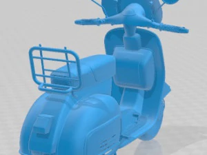 Vespa 5 Printable Motorbike 3D Print Model