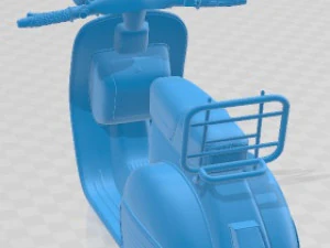 Vespa 5 Printable Motorbike 3D Print Model