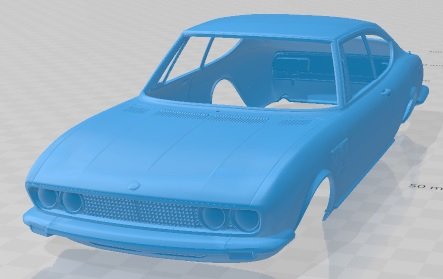 Fiat Dino Coupe Bertone 1969 Printable Body Car Modello di stampa 3D .c4d .max .obj .3ds .fbx .stl .blend 