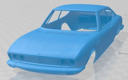 Fiat Dino Coupe Bertone 1969 Printable Body Car 3D Print Model .c4d .max .obj .3ds .fbx .stl .blend 